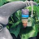 Pendulum - Chakra Sculpted Stones - 8.5" Length