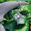 Pendulum - Glass Sephoroton with Tourmaline and Fluorite Chips