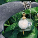 Pendule - Verre Sephoroton - Copeaux de Sel et Sélénite