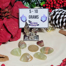 Pierre roulée aragonite verte