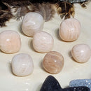 Pierre roulée pierre de lune pêche