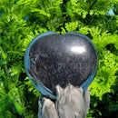 Puffy Heart Gemstone 1.5" - Hematite