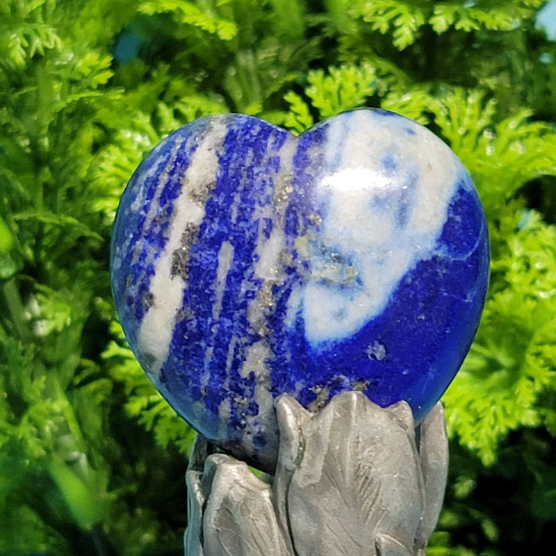 Puffy Heart Gemstone 1.5" - Lapis Lazuli