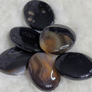 Worry Stones - Onyx noir rayé