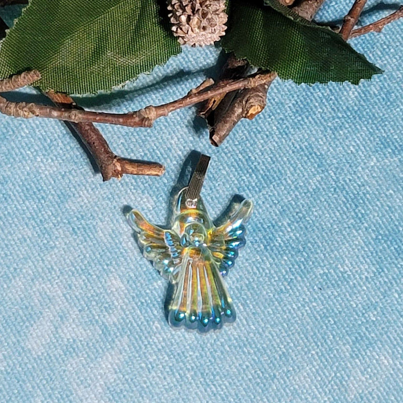 Pendentif ange en cristal aurore boréale - 35 mm