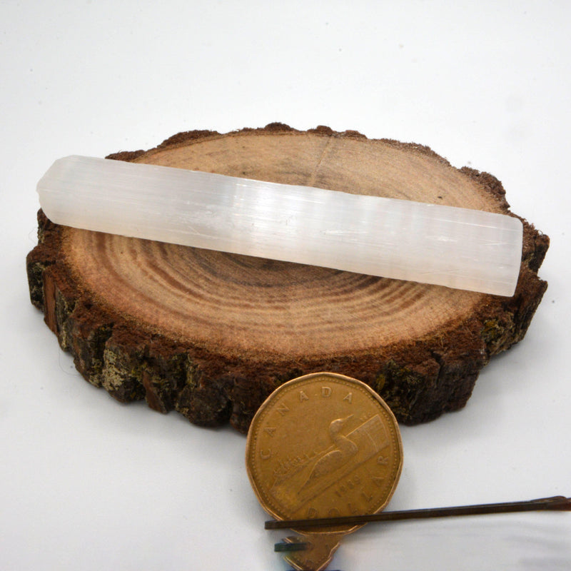 Selenite Wand - Rough Rectangle Wand 2.75" to 3" long-Crystals/Stones-Kheops-The Bat Witch Cavern