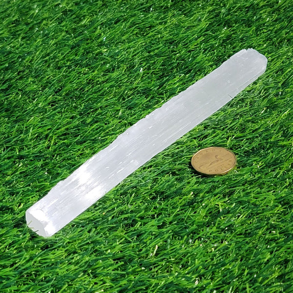 Small Raw Selenite Wand - Anywhere from 6" to 7" long