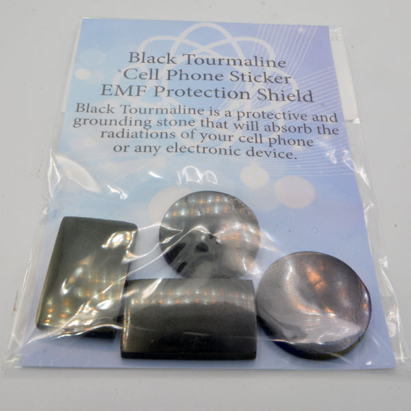 Cell Phone Protective Plates (4 Set) - Black Tourmaline