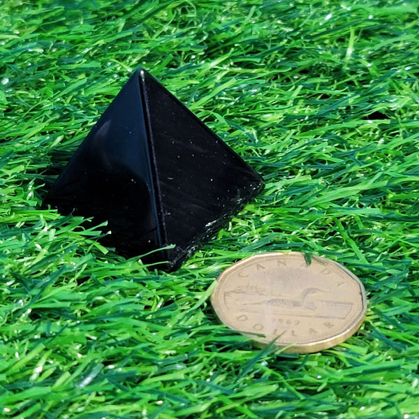 Pyramide - 25-30mm - Obsidienne noire