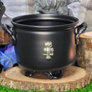 Cauldron - Metal 4.5" with Owl