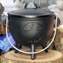 Cauldron - Cast Iron Raven Pentacle - 4.5" x 5" Tall