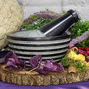 Mortar & Pestle - Black Soapstone Zen - 4"