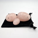Yoni Rose Quartz Eggs (Set of three)