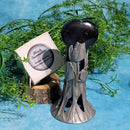 Pierre précieuse coeur gonflé 1,5" à 2" - Tourmaline noire