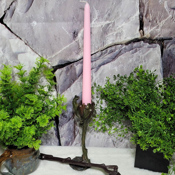 Tapered Candle - Pink 10"