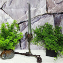 Tapered Candle - Silver 10"