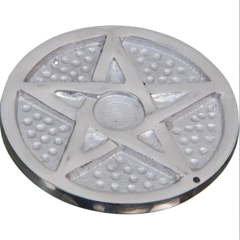Aluminum Pentacle Incense Holder-Scents/Oils/Herbs-Kheops-The Bat Witch Cavern