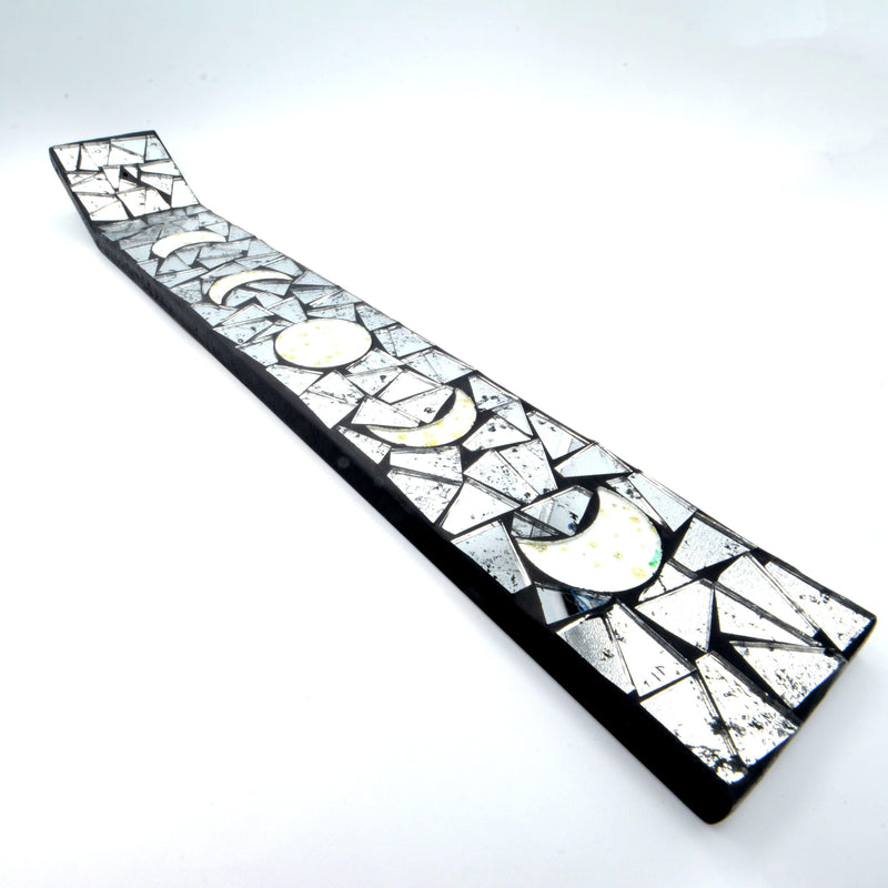 Incense Holder - Mosaic Moon Phases 13" White-Scents/Oils/Herbs-Kheops-The Bat Witch Cavern