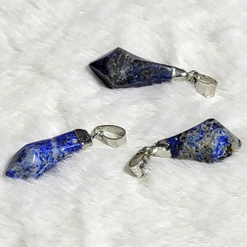 Diamond Shape Lapis Lazuli Pendant (0.5" to 1.25")