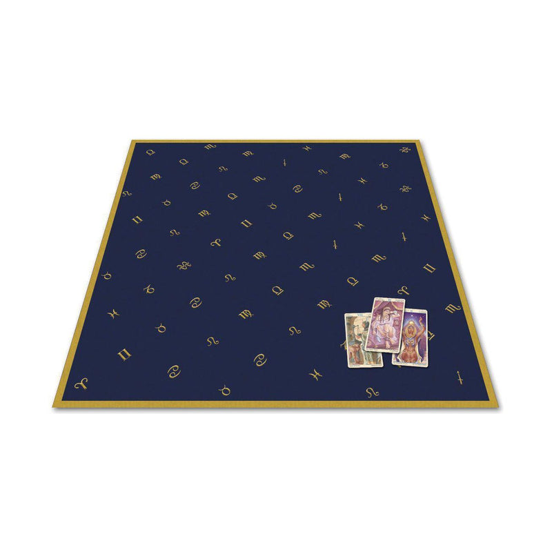 Tarot Cloth - Astrology Embroidered - 32" x 32"-Home/Altar-Quanta Distribution Inc.-The Bat Witch Cavern