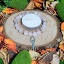 Bracelet - Quartz Rose avec Charm Déesse Cœur de Féminité