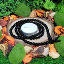 Bracelet - Perles de 6 mm - Wrap - Onyx noir - 13,5" de long