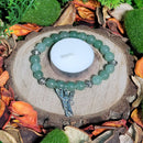 Bracelet - Perles de Pierre Semi Précieuses avec Breloque Archange Raphaël