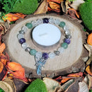 Bracelet - Perles de Pierres Semi Précieuses avec Charm Archange Gabriel