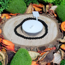 Bracelet - 4mm Beads - Black Obsidian