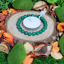 Bracelet - Perles 8mm - Malachite synthétique