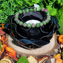 Bracelet - Perles 8mm - Rubis synthétique Zoisite