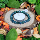 Bracelet - Perles 8mm - Chrysocolle teinte