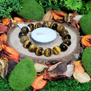 Bracelet - 12mm Beads - Tigers Eye