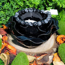 Bracelet - Perles 8mm - Obsidienne Flocon de Neige