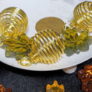 Pendant Cage for Tumbled Stones - Golden 1"