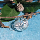 Cage à pendentif pour pierres roulées - Plaqué Nickel 1"