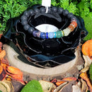 Bracelet - Pierre de Lave avec perles Chakra et Charms