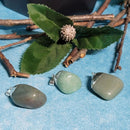Pendentif aventurine verte en pierre roulée