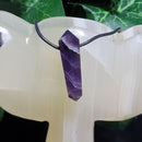 Necklace - 2 Point Amethyst 1.75" to 2.25"