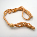 Hippie Hemp Necklace - Holds a stone of your choice (Sold Empty)-Jewellery-Kheops-Tan-The Bat Witch Cavern