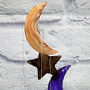 Agate Wind Chimes - Moon and Stars