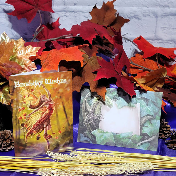 Card - Autumn Fairy Birthday by Anne Stokes