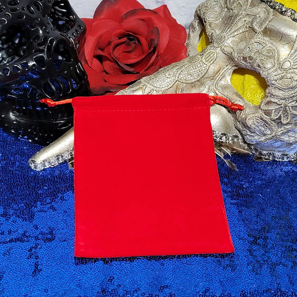 Copy of Velvet Bag - Red - 6" x 4"