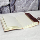 Journal en cuir - Pierre mauvais œil main de Hamsa - 5" x 7"