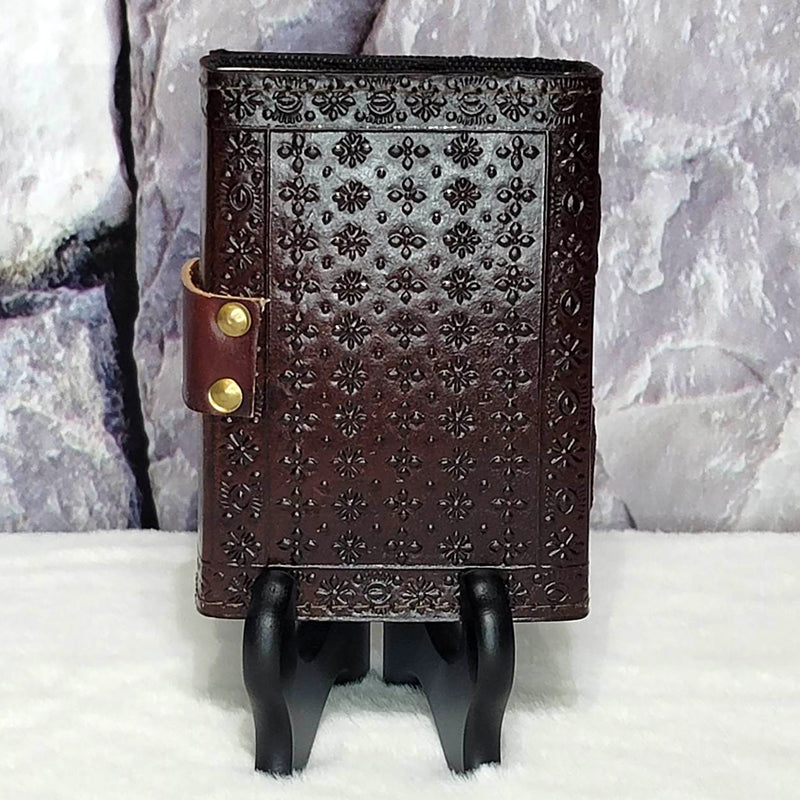 Leather Journal -  Tree of Life w/Latch - 3" x 5"