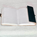 Leather Journal -  Green Pentagram w/Latch - 5" x 7"