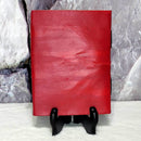 Leather Journal -  Red Dragon & Pentagram w/Latch - 5" x 7"