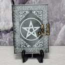 Journal en cuir - Pentagramme avec loquet - 5" x 7"