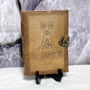 Journal en cuir - Marteau de Thor (Mjollnir) avec loquet - 5" x 7"
