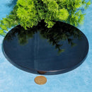 Miroir de divination en obsidienne noire - 8"